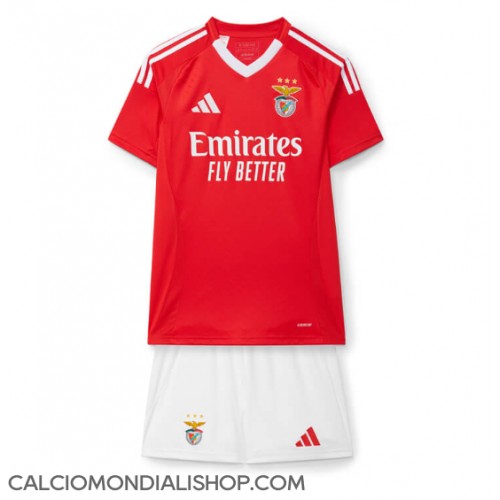 Maglie da calcio Benfica Prima Maglia Bambino 2024-25 Manica Corta (+ Pantaloni corti)